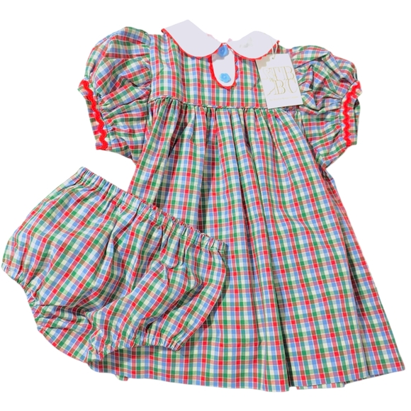 TBBC Mary Dal Dress Miss Porter's Plaid Richmond Red 18-24 Months NWT Preppy - Picture 1 of 9